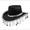 Black & Silver Cowboy Hat with Stars by Celebrate It™